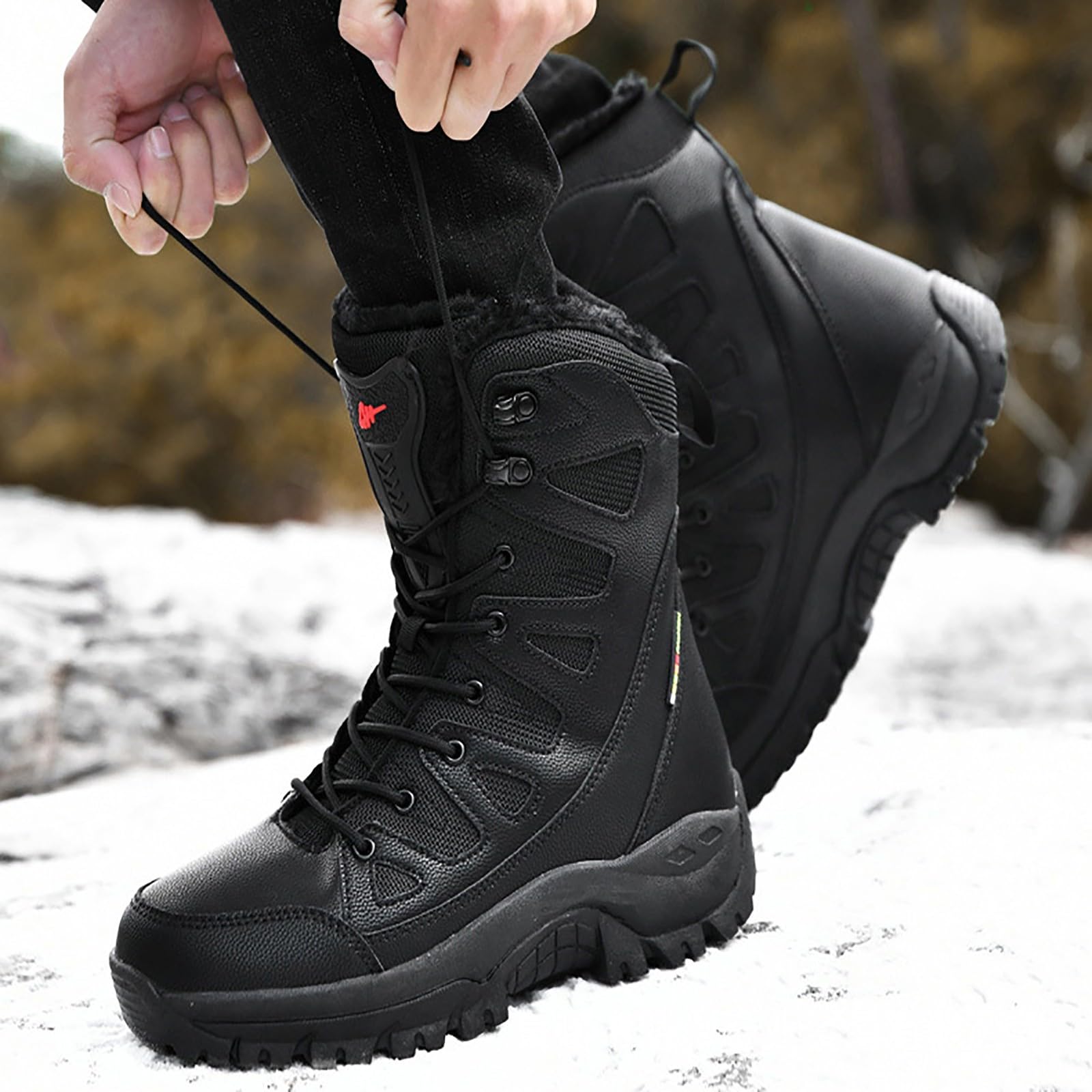 Botines Medievales para Hombre Botas Militares de Combate Botas de Combate Militares Moda Casual Otoño Tallas Grandes Estilo Botines sin Cordones Casuales Moda Casual Otoño para días fríos