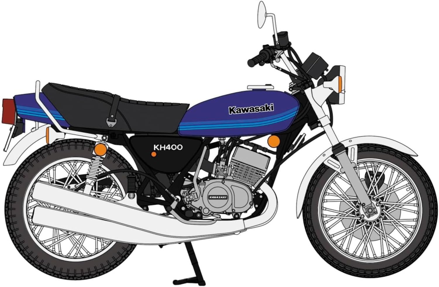 KH400 プラモデル1/12 Amazon | ハセガワ(Hasegawa) 1/12 バイクシリーズ カワサキ