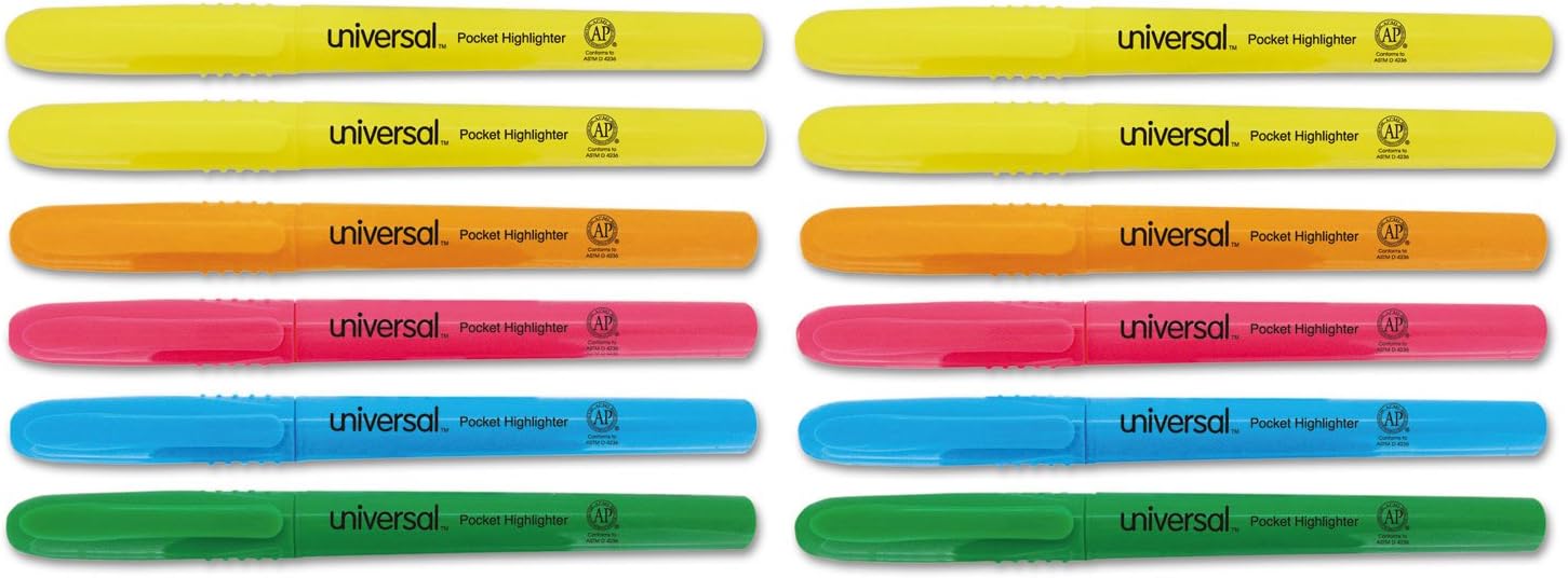 UNV08857 - Universal Pocket Clip Highlighter