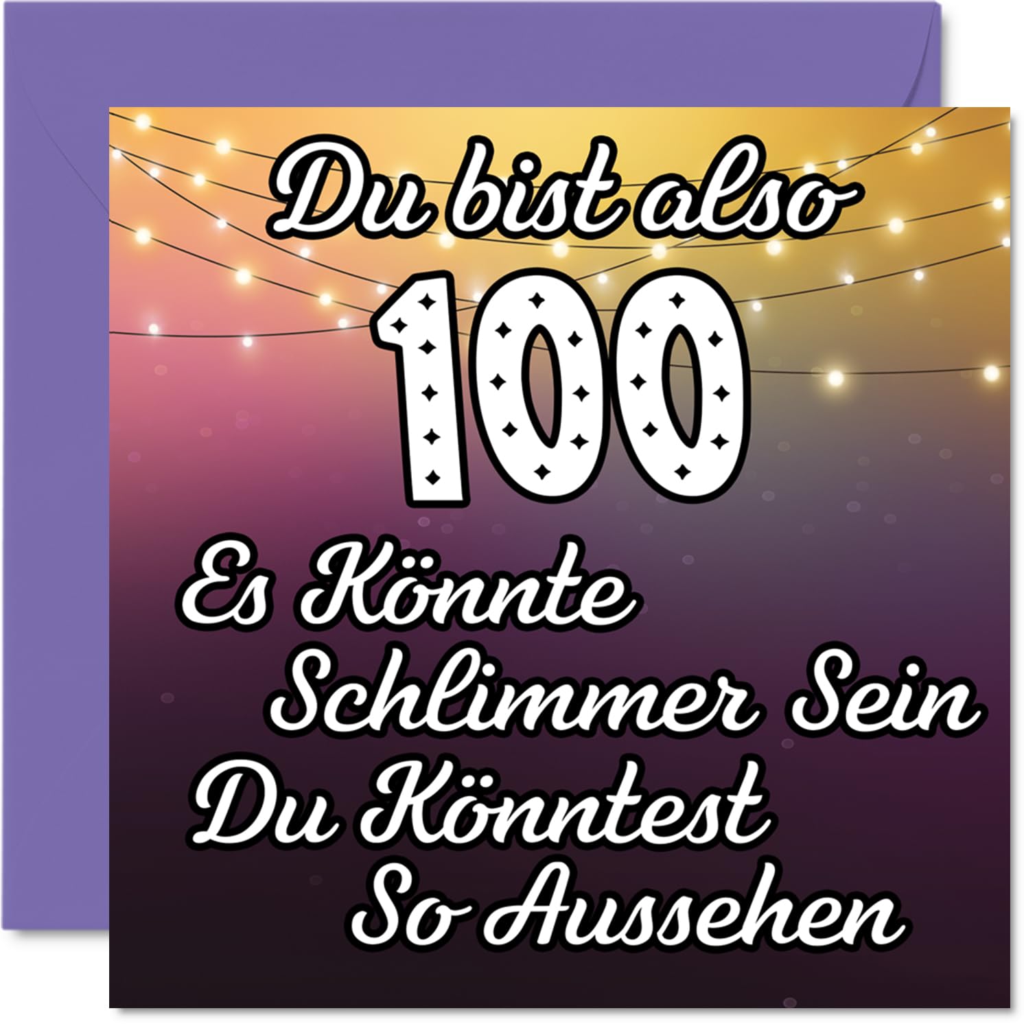 Huxters Lustige Geburtstagskarte Zum 100. Geburtstag – Witziges Design Für Papa, Opa & Co.