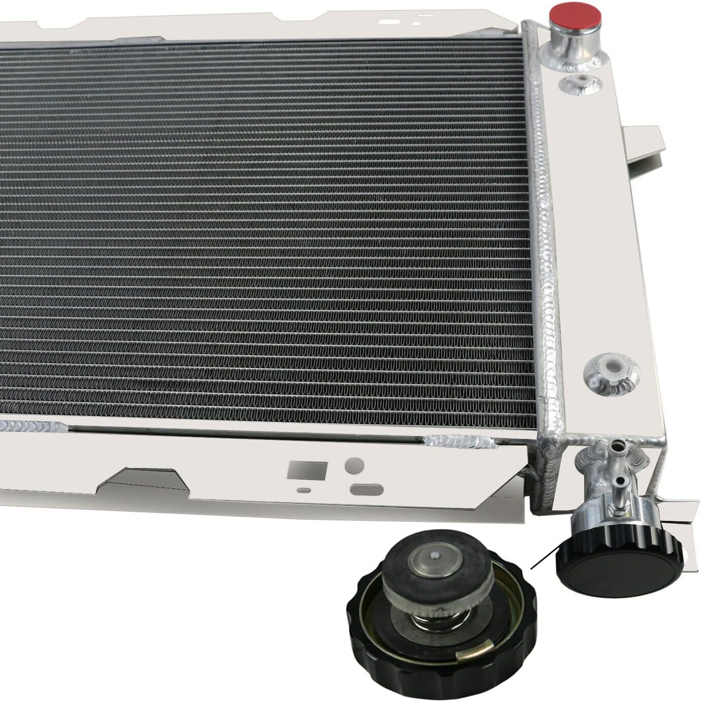 3 Row Aluminum Radiator for 1985-1997 1995 1996 Ford F150 F250 F350 Bronco F Super Duty F53 5.0L 5.7L V8 85 86 87 88 89 90 91 92 93 94 95 96 97 Radiators