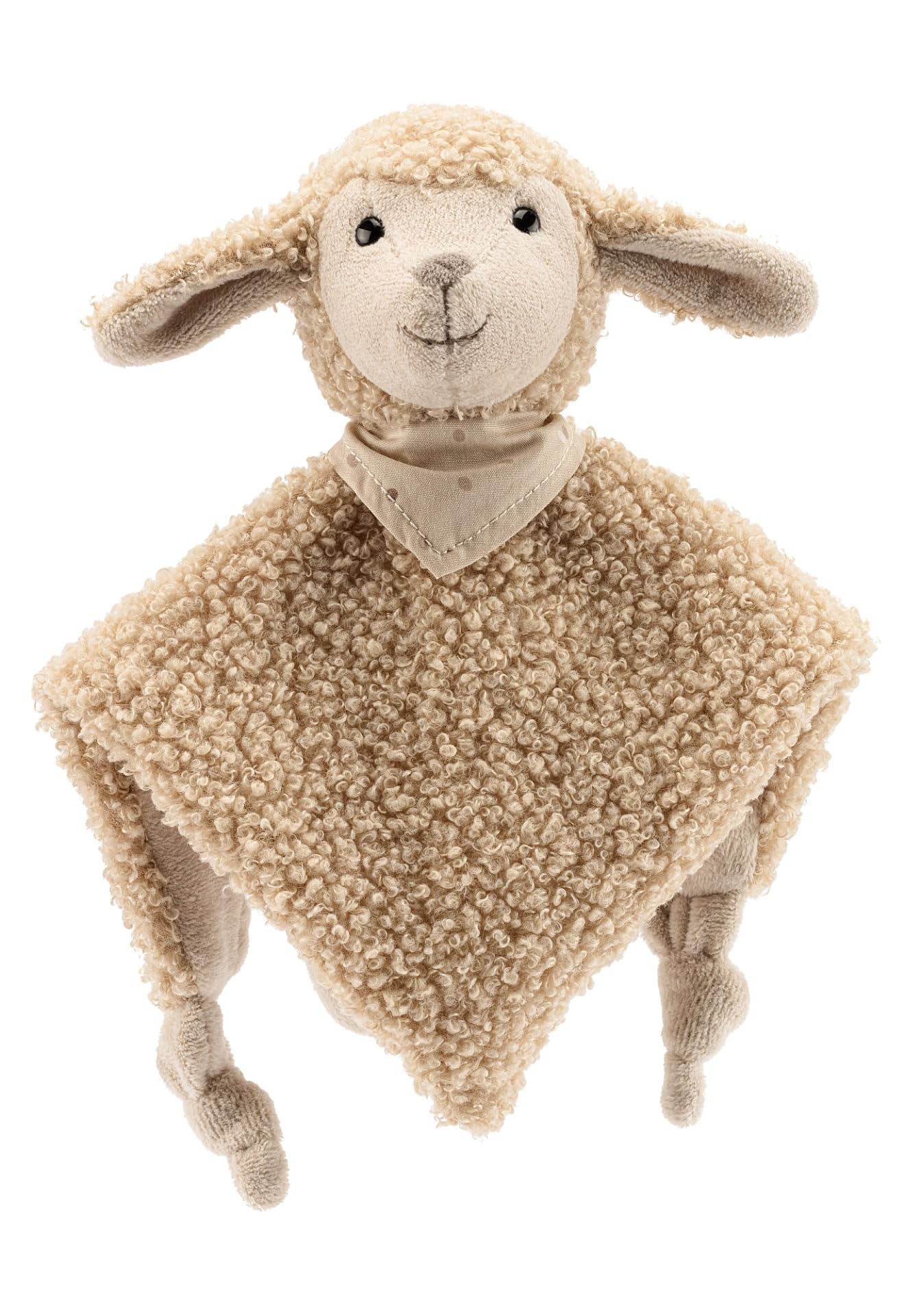 Sterntaler Schaf Flocke Kuscheltuch mit Namen Bestickt, Schmusetuch Einschlafhilfe für Jungs & Mädchen, Baby & Kinder personalisiert