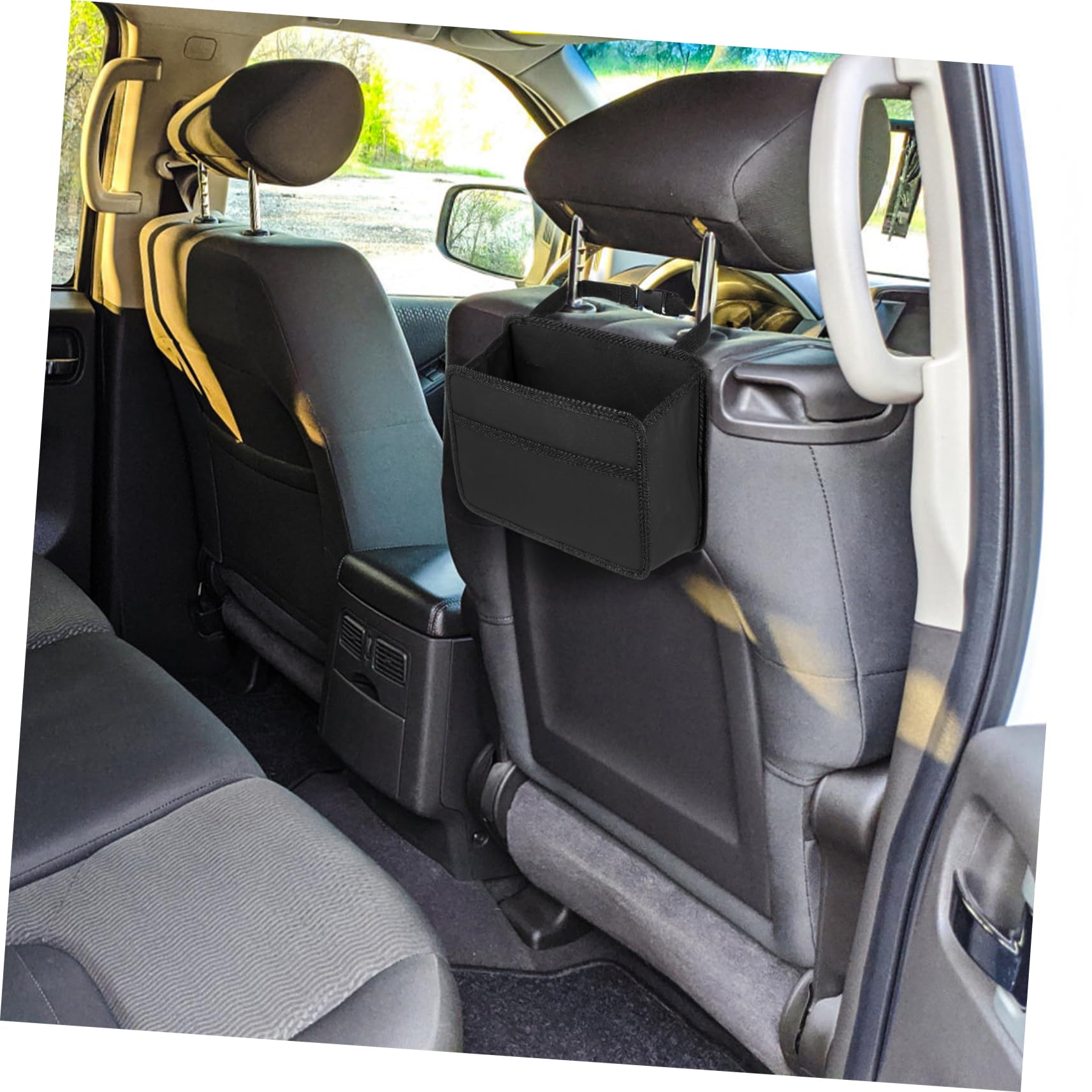 Faltbarer Autositz Organizer Rücksitz Auto Mülleimer aus Oxfordstoff | Tragbar, Strapazierfähig, Stabile Ausführung, Elegante Optik, für Wagen, Platzsparend Zusammenklappbar