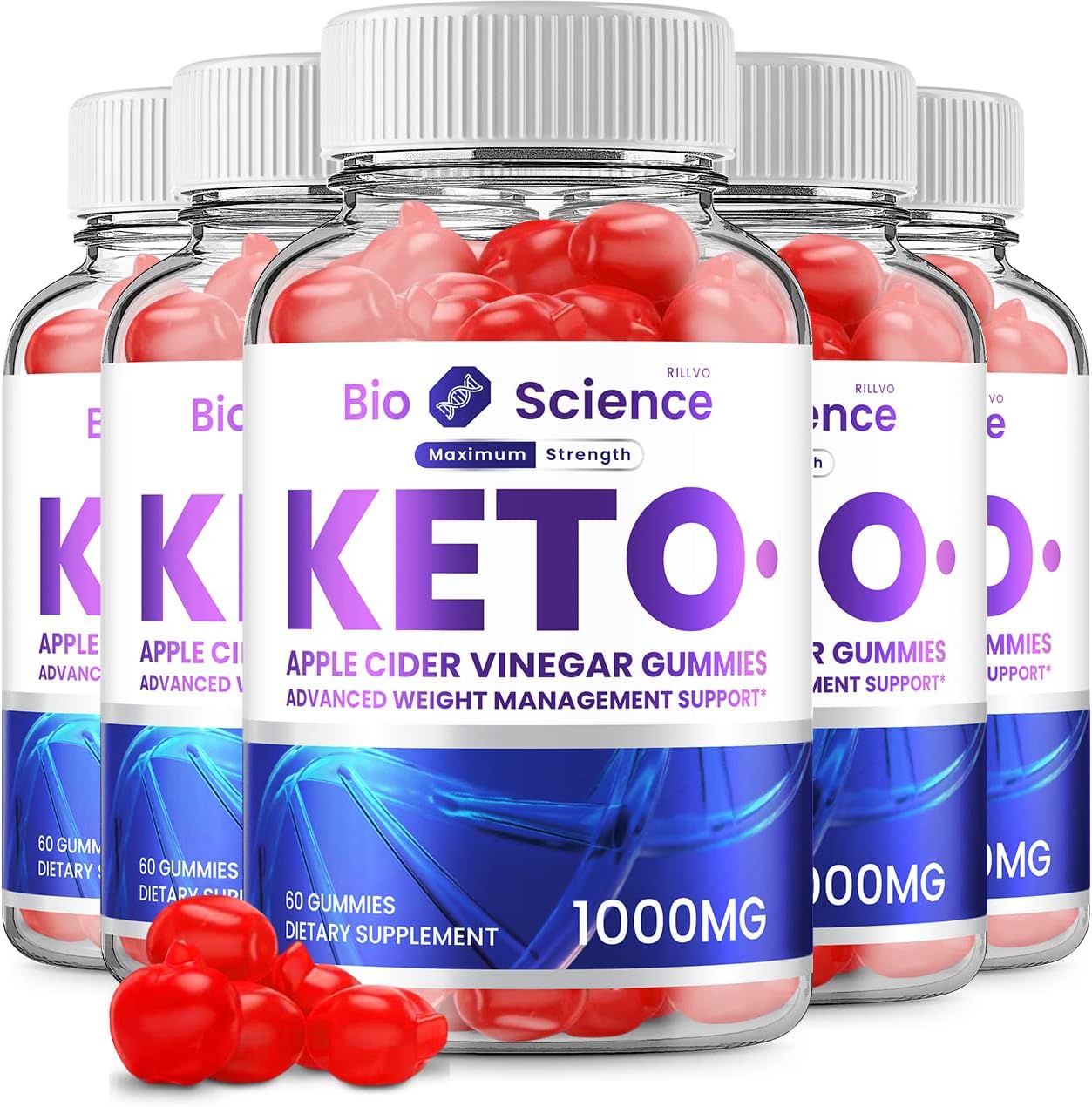 (5 Pack) Bio Science Keto ACV Gummies BioScience Advanced