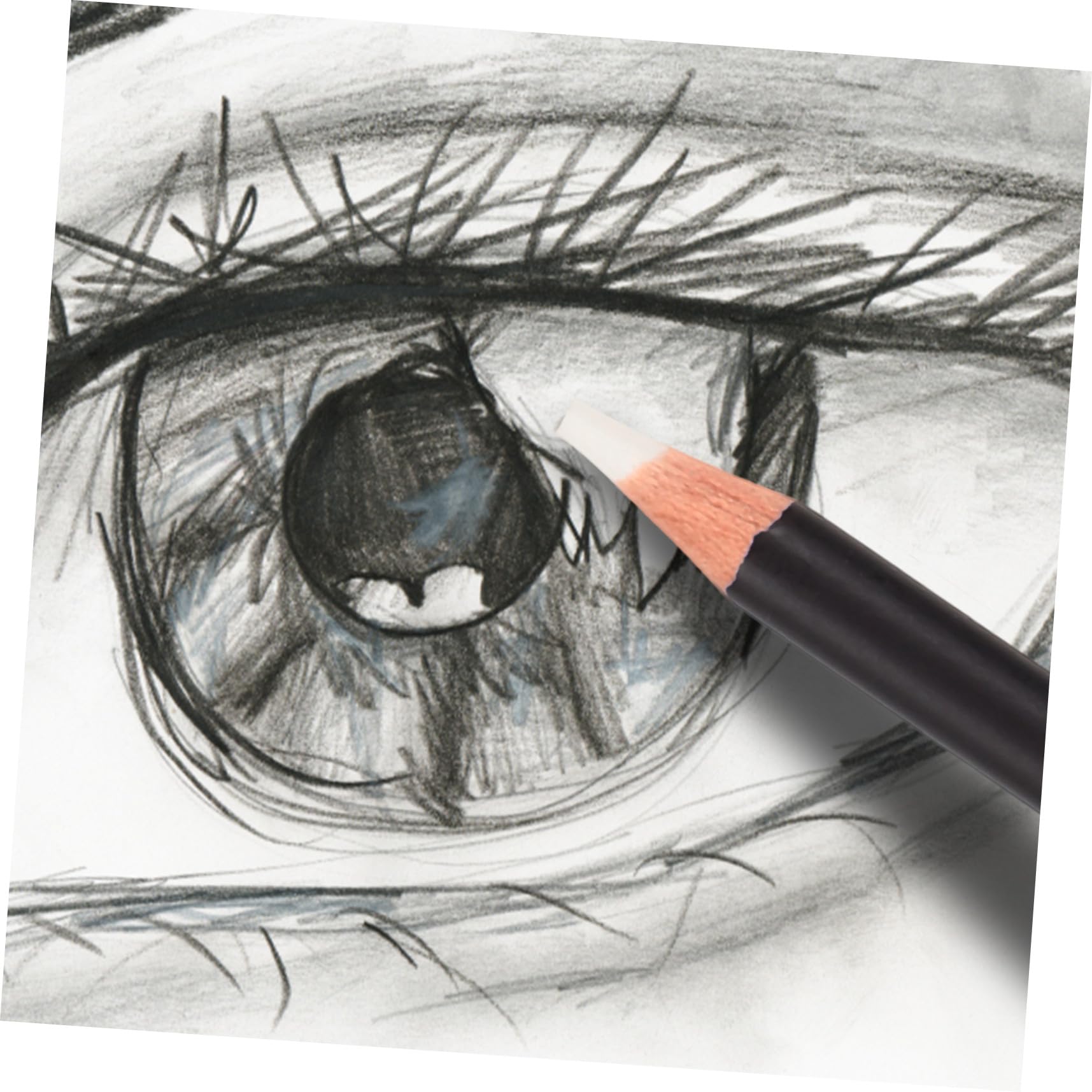 NUOBESTY 18piezas Eraser Pencil Rubber Sketch Eraser Pen with Sharpener for Artists and Students for School Use