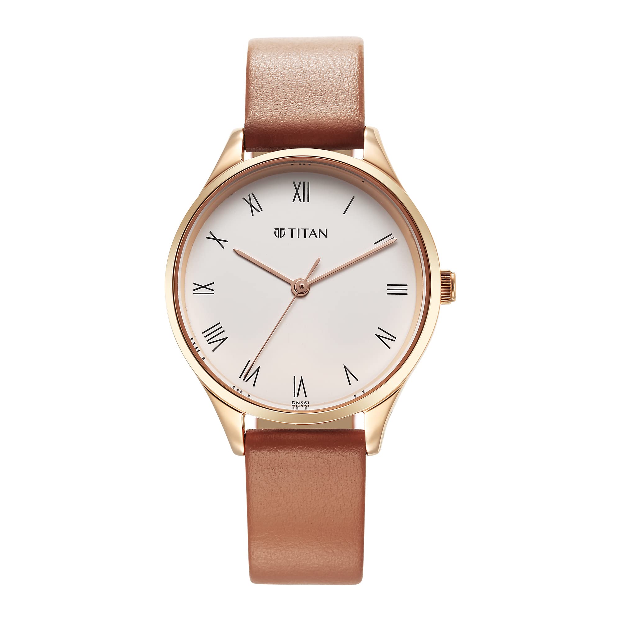 Titan Workwear Analog White Dial Leather Strap Watch for Women-NS2649WL04 (B0C5XJV5QS) Amazon Price History, Amazon Price Tracker