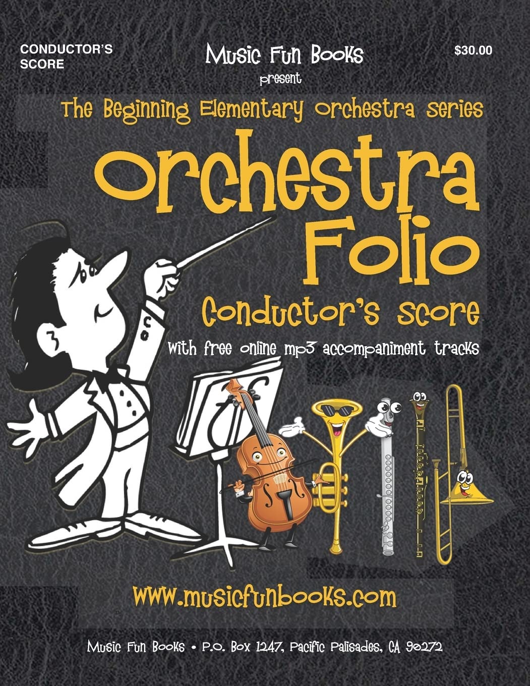 Orchestra Folio (Conductor's Score): A collection of elementary orchestra arrangements with free online mp3 accompaniment tracks