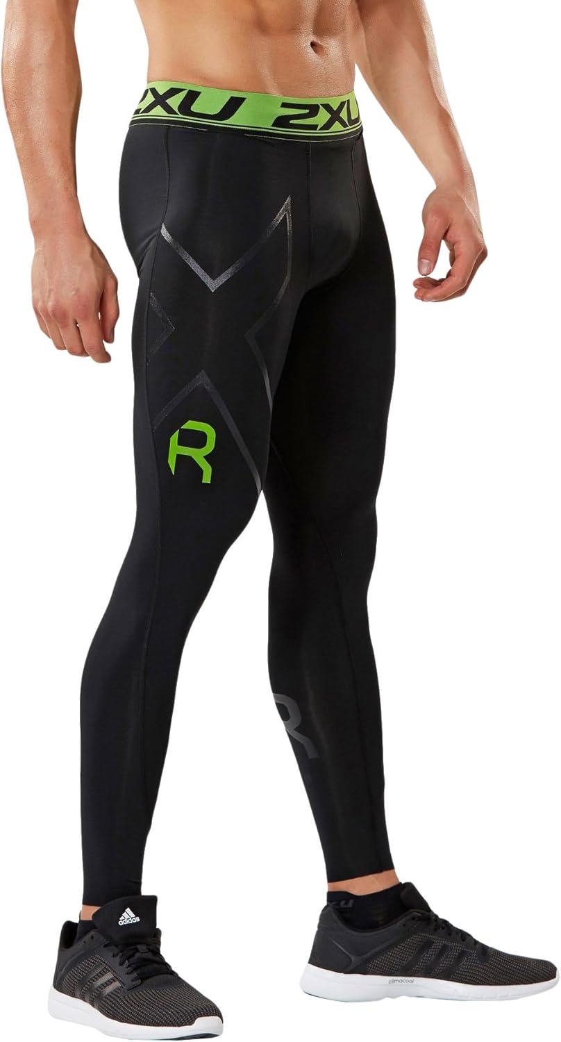 2XU Men's Refresh Recovery Compression Tights - Powerful Compression, Post Workout Muscle Recovery