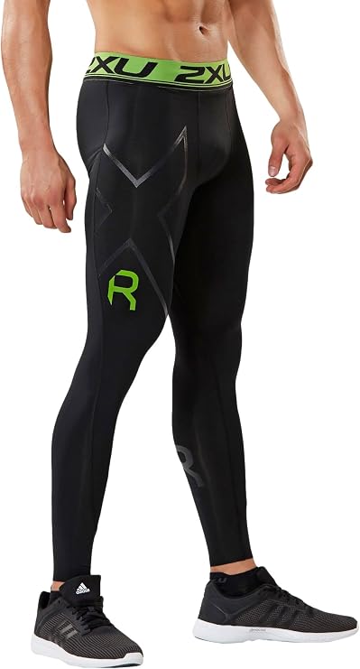 2XU Men's Refresh Recovery Compression Tights, Black/Nero, XX-Large