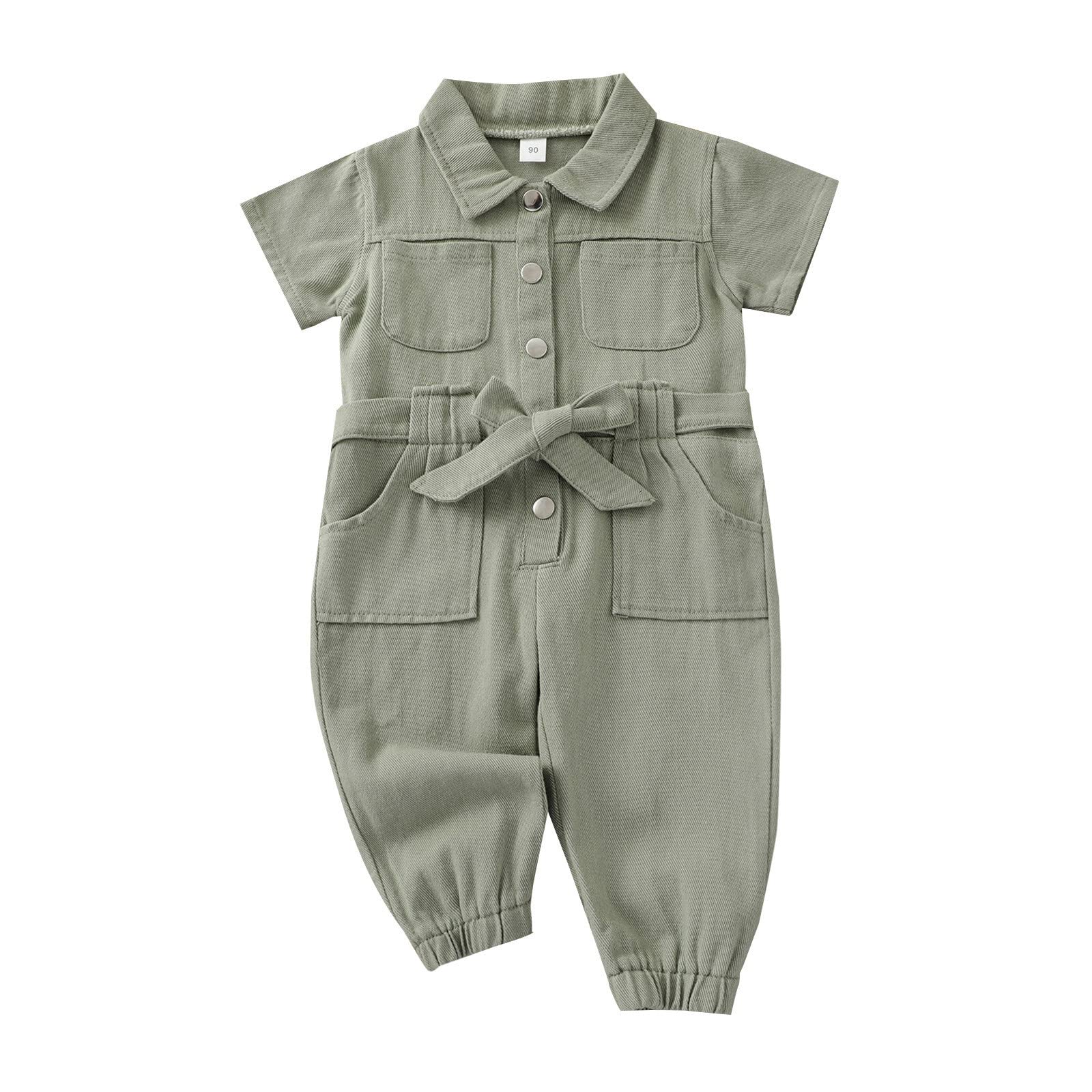 Kinder Overalls Unisex 0-3 Jahre - Weiche Baby Denim Latzhosen Für Frühling
