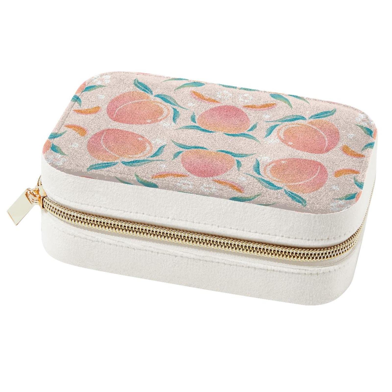 Boîte à bijoux portable de voyage Pêche en simili cuir pour bagues et colliers