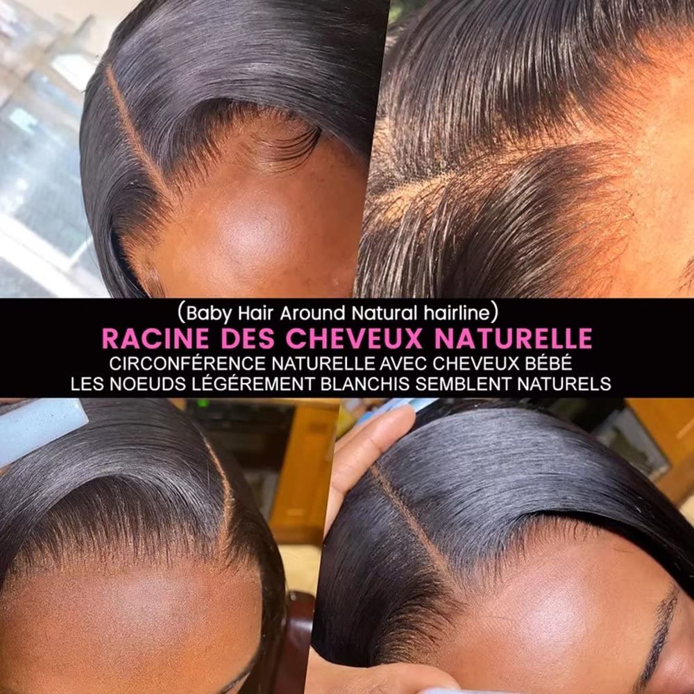 Pixie Cut Wig Short Bob Curly 13x6 HD Invisible Lace Frontal Human Hair Wig Brazilian Hair 150% Density Short Water Deep Wave Wig Pre Plucked With Bleached Knots Baby Hair for Women 8"