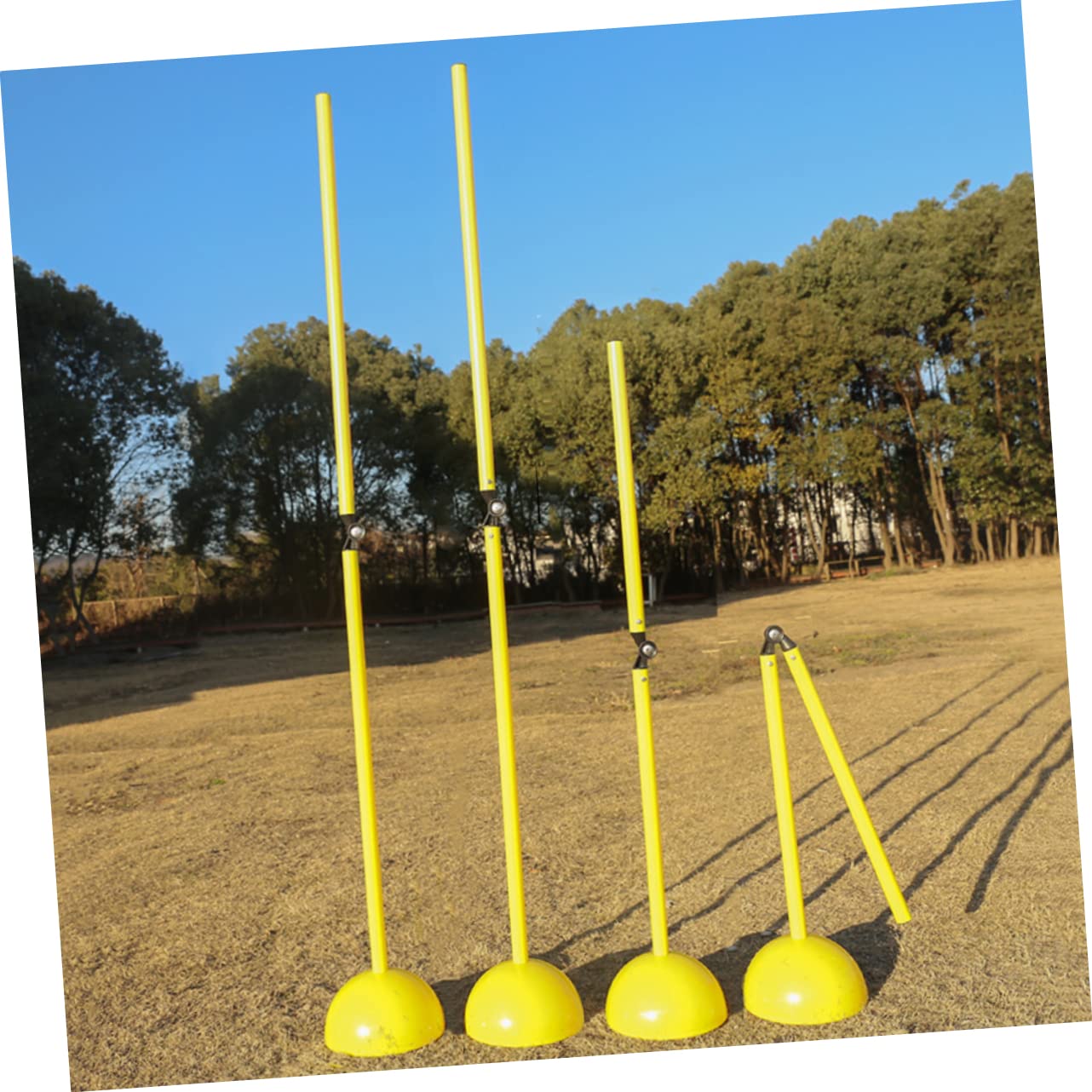 Fußball-Trainings Stange Agility-trainingsgerät Fußballtrainingsausrüstung Agility-stöcke Für Fußball Fußball-Tool Fußball-trainingsstange Fußballstangen Yellow Abs 2st