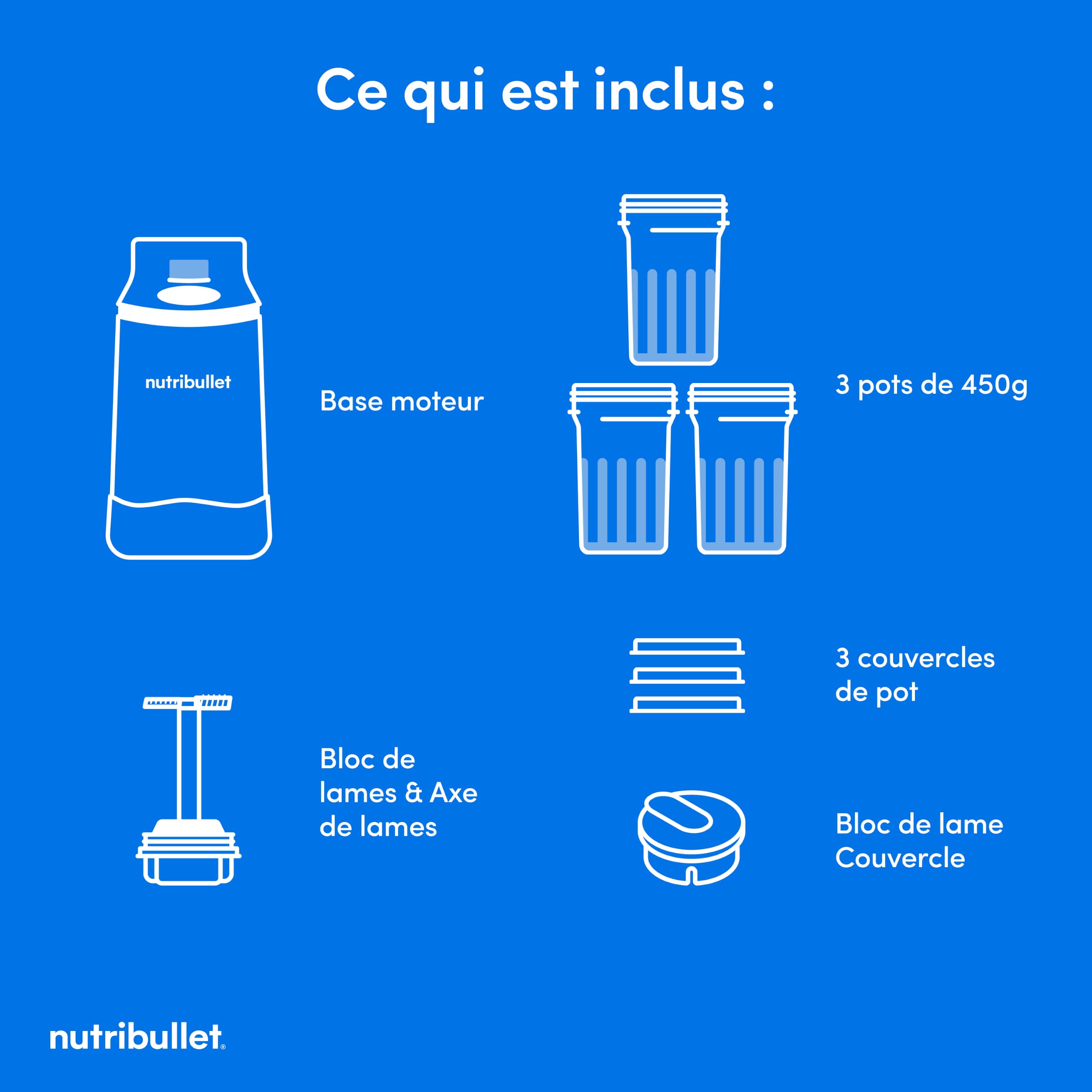 nutribullet Chill – Machine à desserts glacés, gelato, sorbet, smoothie, yaourt glacé, crème glacée, 5 programmes automatiques, 3 récipients, couvercles, idéale pour les familles, blanche (NBD0503W)