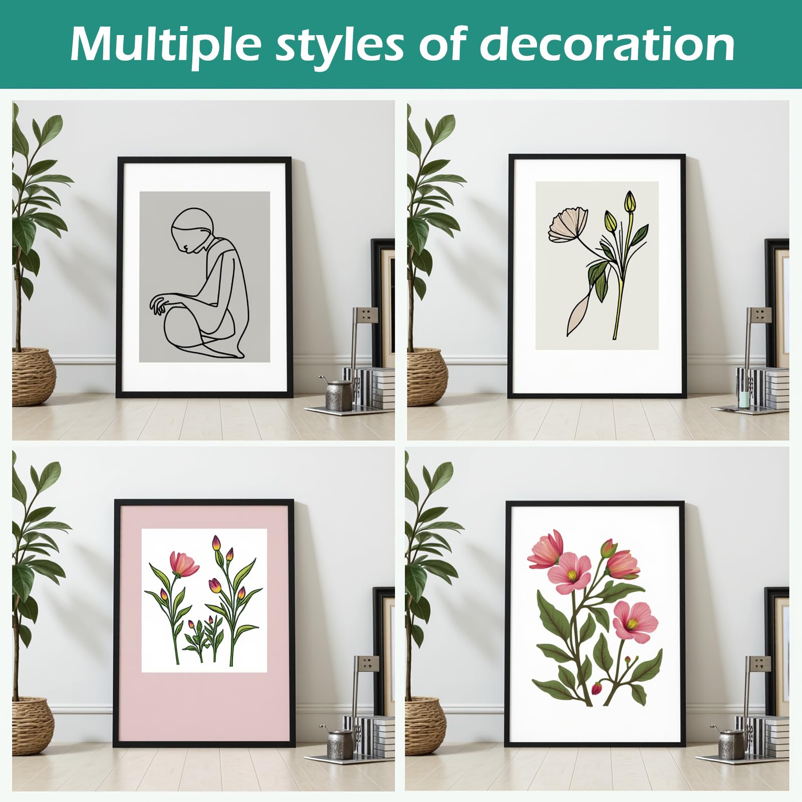 Lot De 6 Cadres De Peinture Diamant 30 X 40 Cm - Cadre D'Art Diamant 12