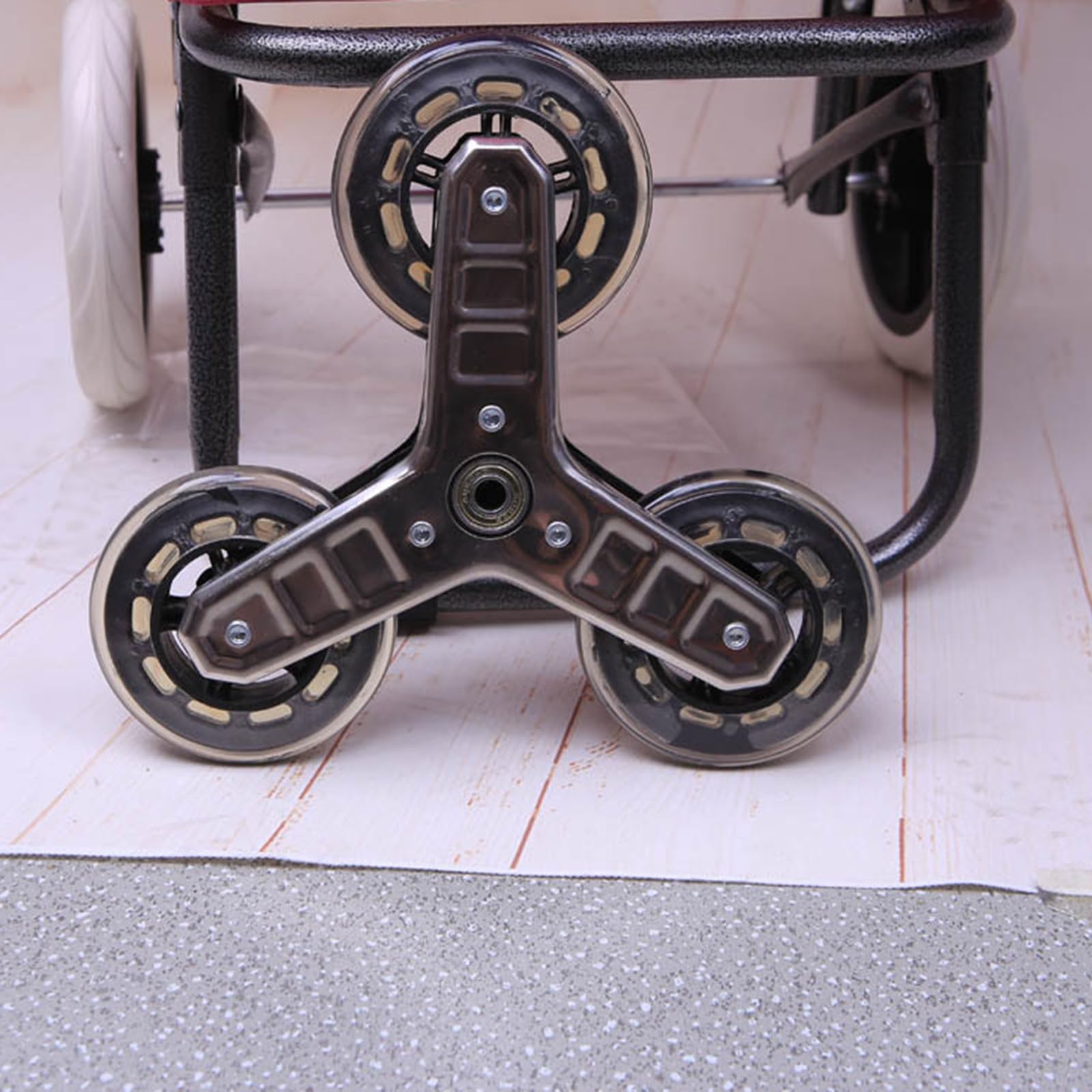 Sharplace 2X Roues De Caddie Pliantes Triangulaires - Roulettes Escalade Pour Chariot Monte-Escalier, Remplacement Robuste