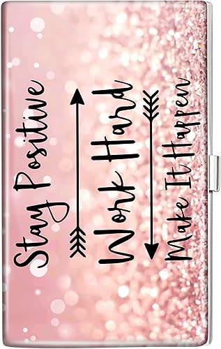 Miniatura 8 de Estuche de metal para tarjetas de visita para mujeres y hombres, Mármol púrpura claro, Estética