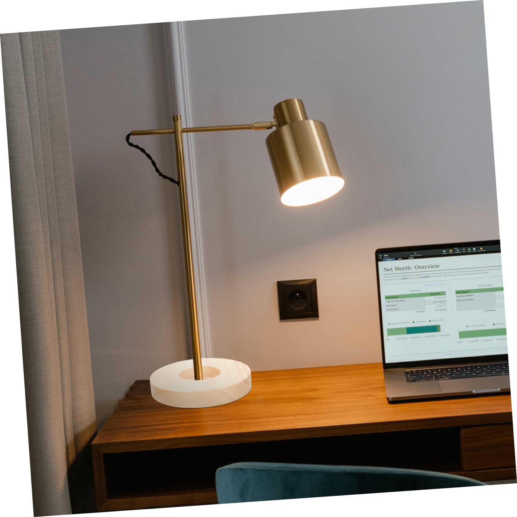 ORFOFE Runder Tischlampenfuß, 5 Stück für Arbeitszimmer
