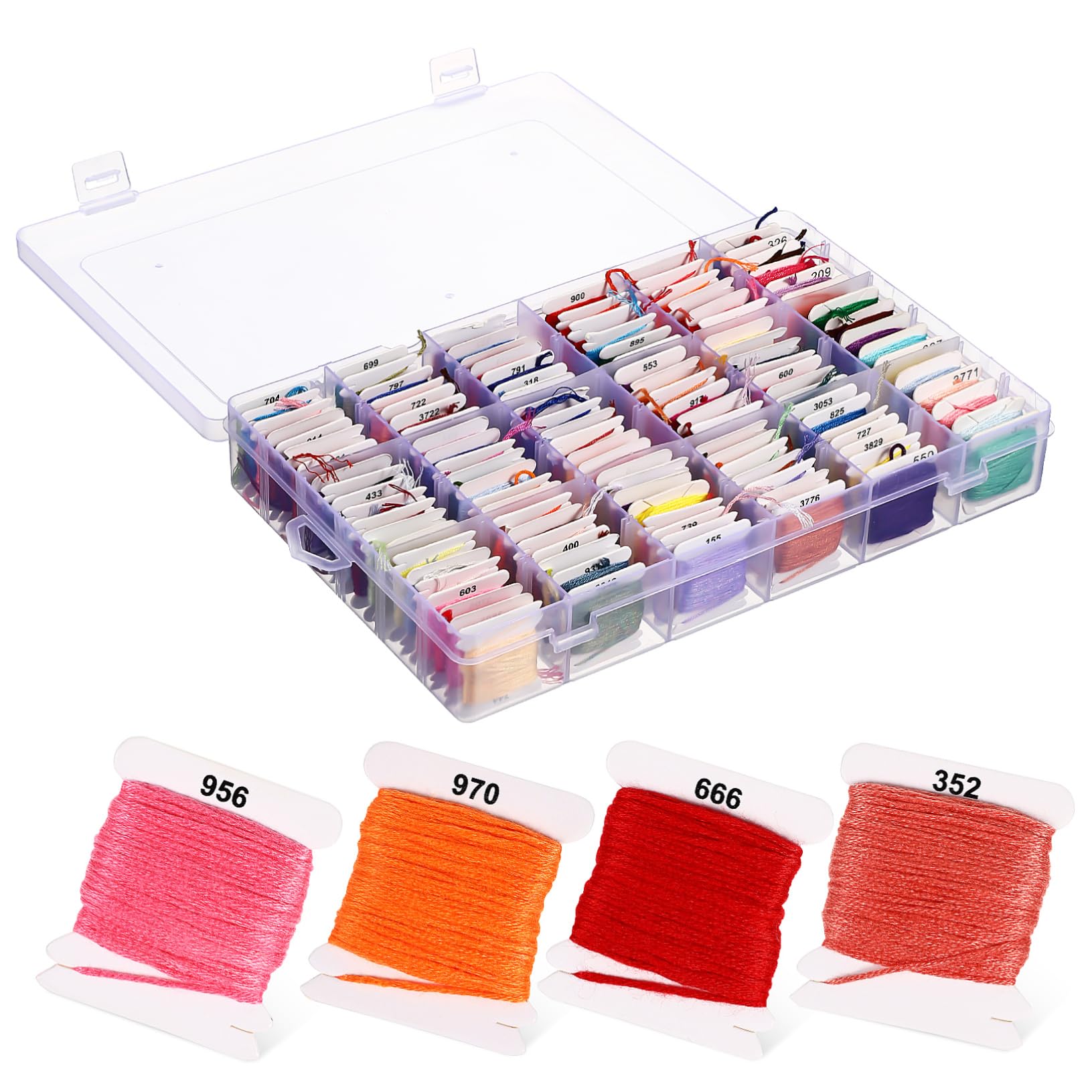 120 Knäuel Stickgarn aus Poly Baumwolle für Kreuzstich und Freundschaftsarmbänder Reißfest Weich 120 Stück | 120 Skeins im Karton, Fray Resistent, für Freundschaftsarmbänder und Bastelarbeiten