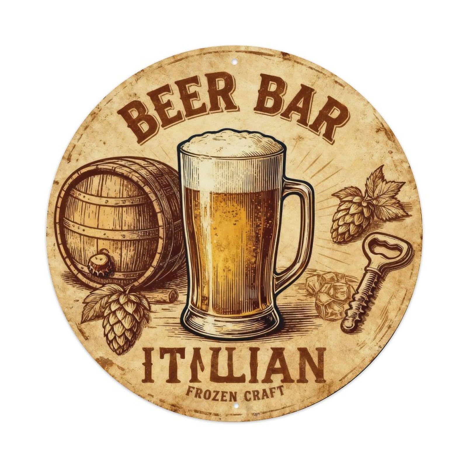 Beer Bar Craft Beer Tin Sign Metal Tin Sign Plaque