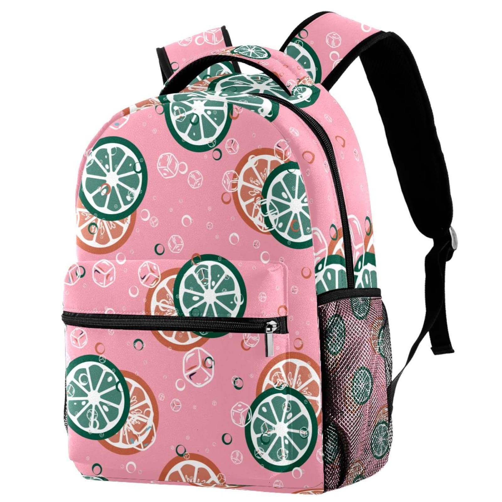 Sac à dos de voyage Leisure Campus vert citron orange rose pour filles et garçons - 7