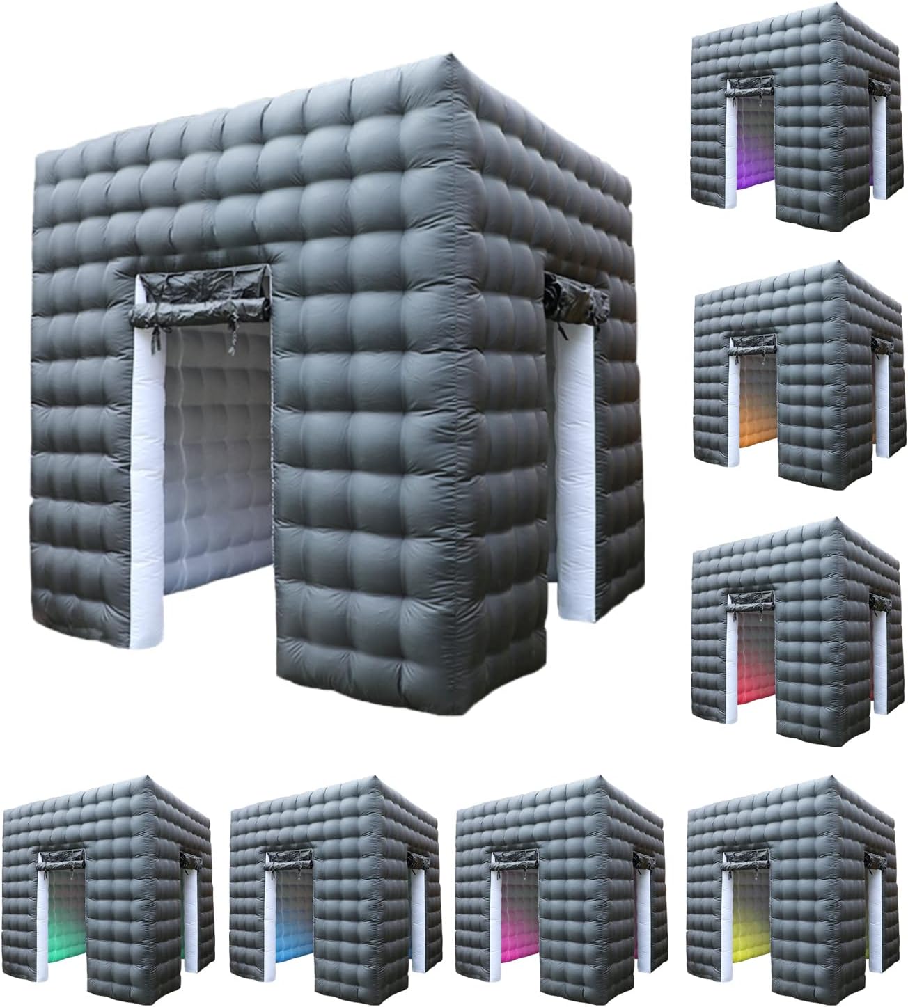 Amazon.com: Inflatable Photo Booth Enclosure 2 Doors,Xmaybang Large ...