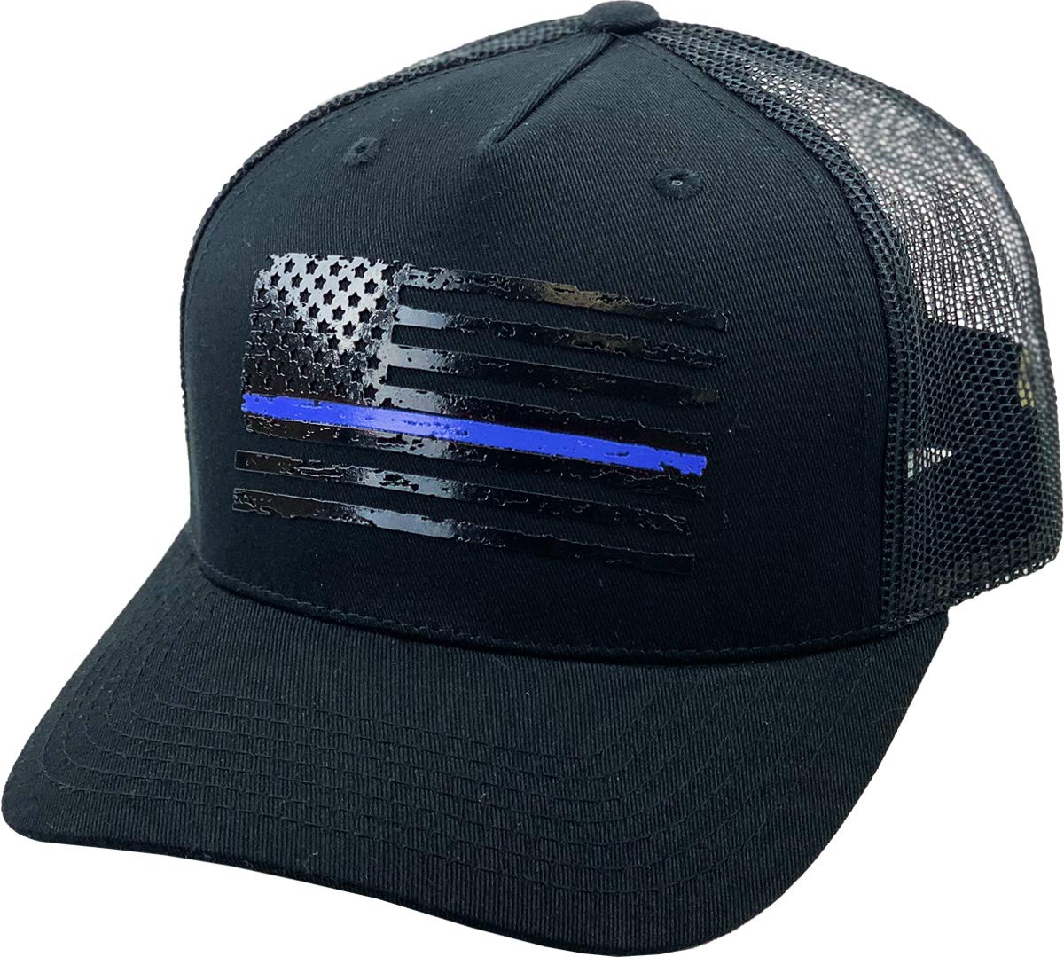KBETHOS Flag USA America Military Thin Blue Line Thin Red Line Vintage Distressed Baseball Cap Dad Hat Unisex Adjustable…
