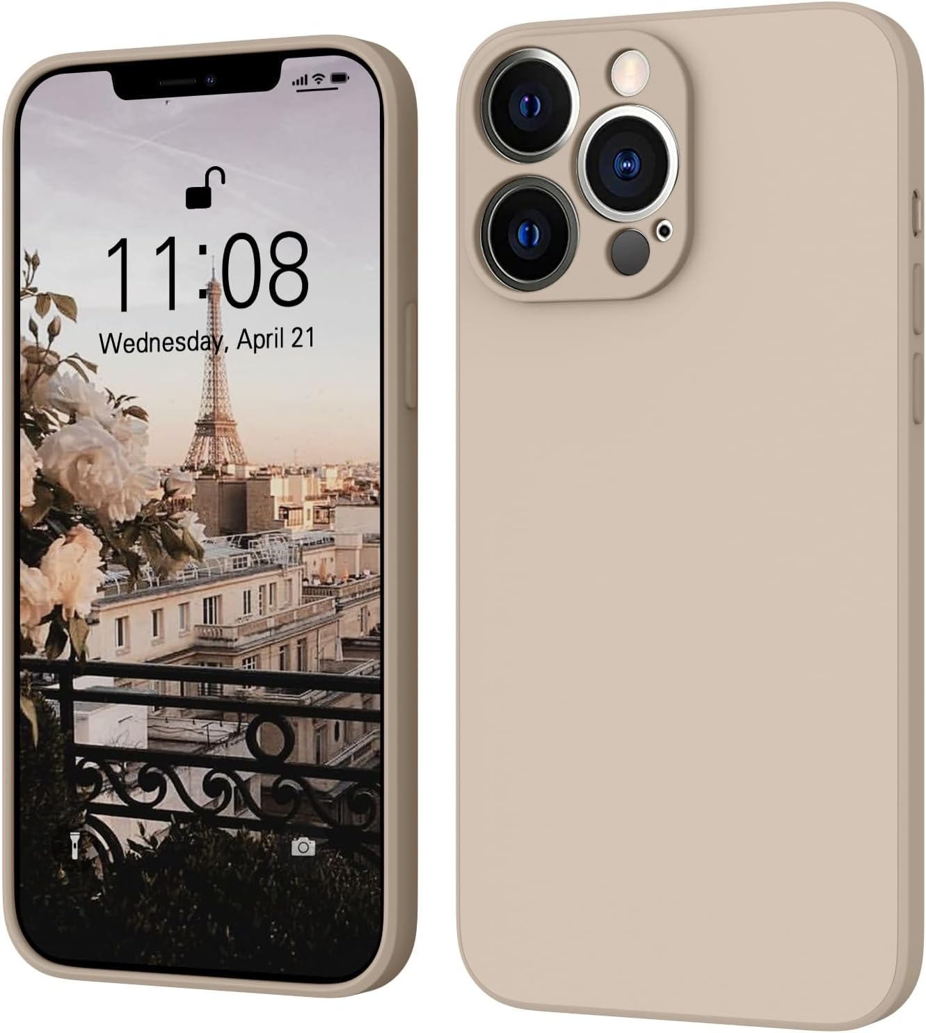 WXX iPhone 12 Pro Max Case Silicone Soft Ultra Slim Case Camera