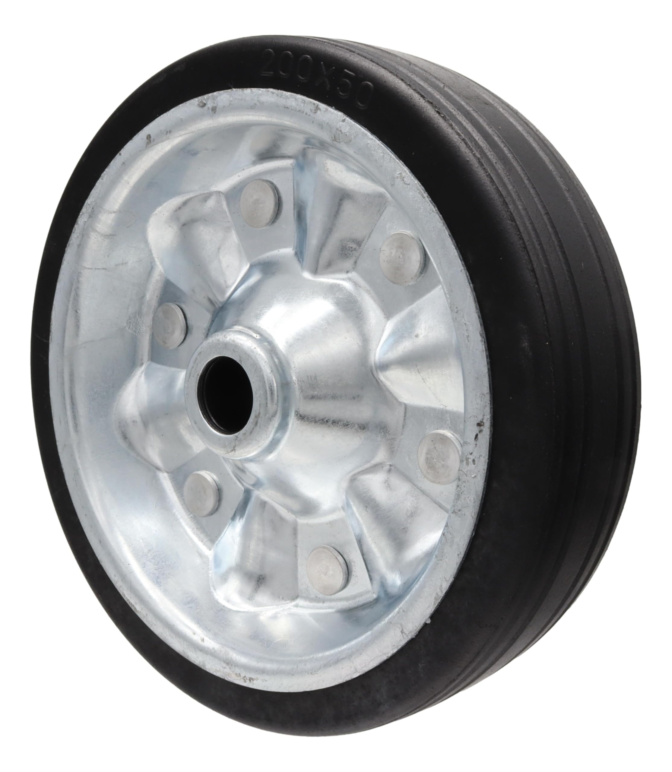 trailer parts4u Kit de réparation pour roue de remorque automatique 200x50 500kg compatible avec Alko, Knott, Winterhoff, etc. Roue de rechange avant/arrière, roue de support, roue