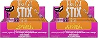 Vista 10 de Tiki Cat Stix - Golosinas de mousse, golosinas indulgentes para lamer o aderezo para alimentos secos, con pollo en salsa cremosa, 0.5 onzas