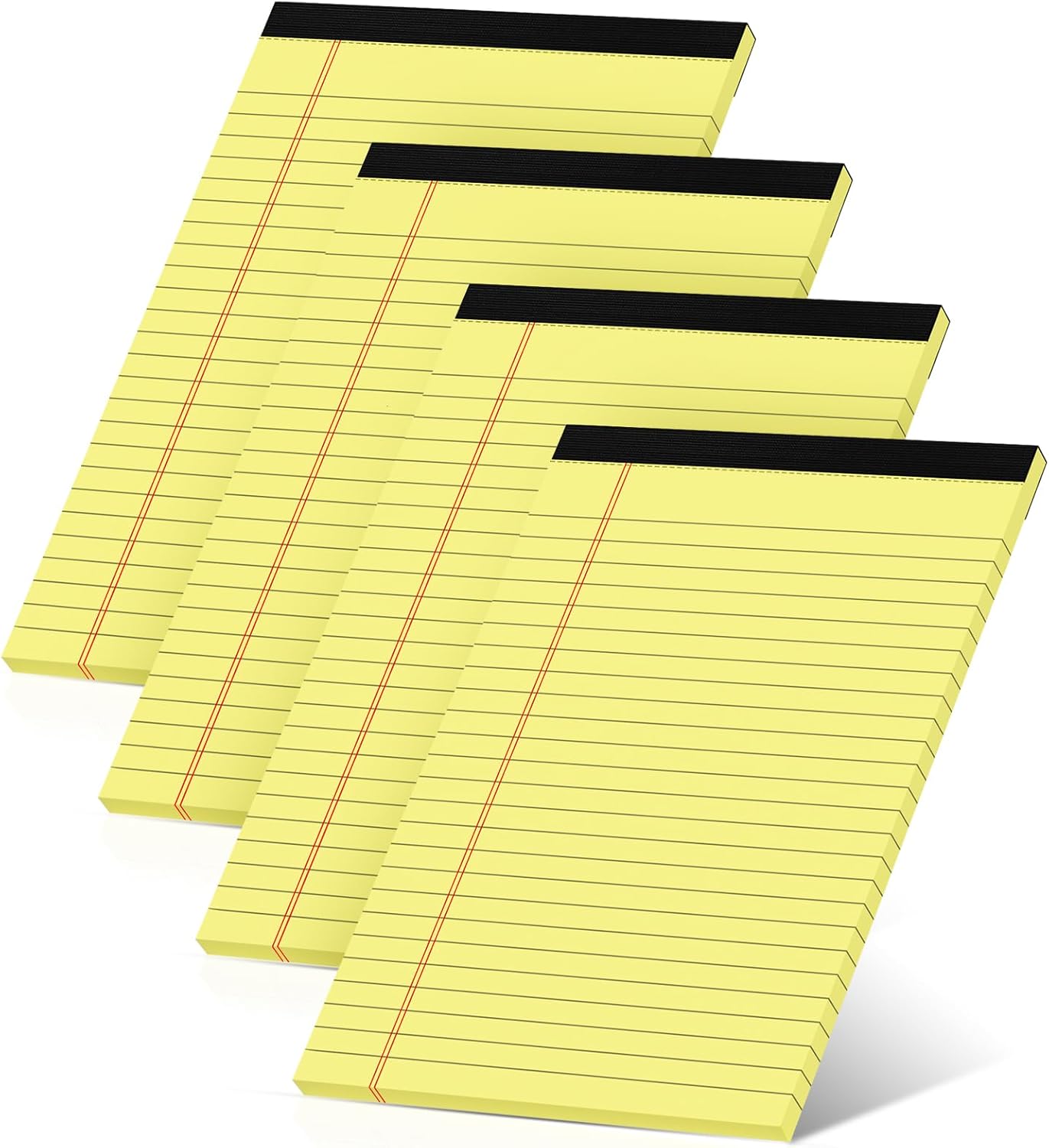 Legal Pads 5×8 Inch, 4 Pack, Narrow Ruled, 5x8 Yellow