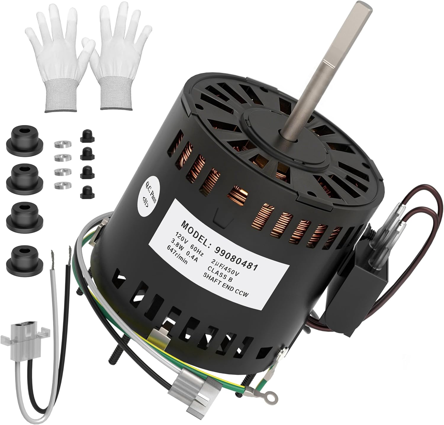 99080481 S99080481 Bathroom Exhaust Fan Motor Replacement – Compatible with Broan NuTone L100 L100L L100MG L100EX – Replaces Part Number 99080481, 120V Vent Fan Motor Assembly