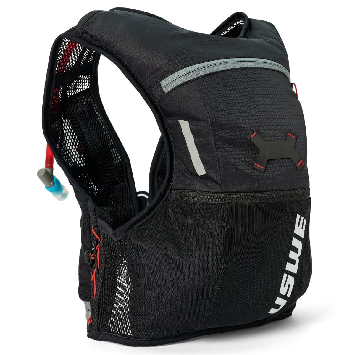 USWE Rush - Chaleco de hidratación para bicicleta de 8 L, correas ajustables en el pecho, chaleco de hidratación para correr, bolsa de hidratación de 2.0 L, ciclismo de montaña, grava y ciclismo con