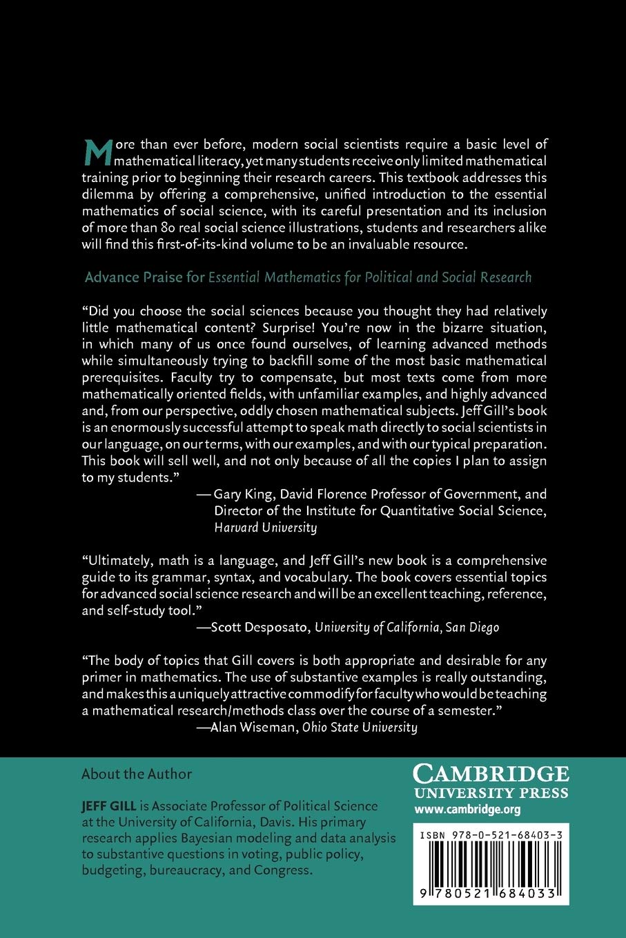 Essential Mathematics for Political and Social Research