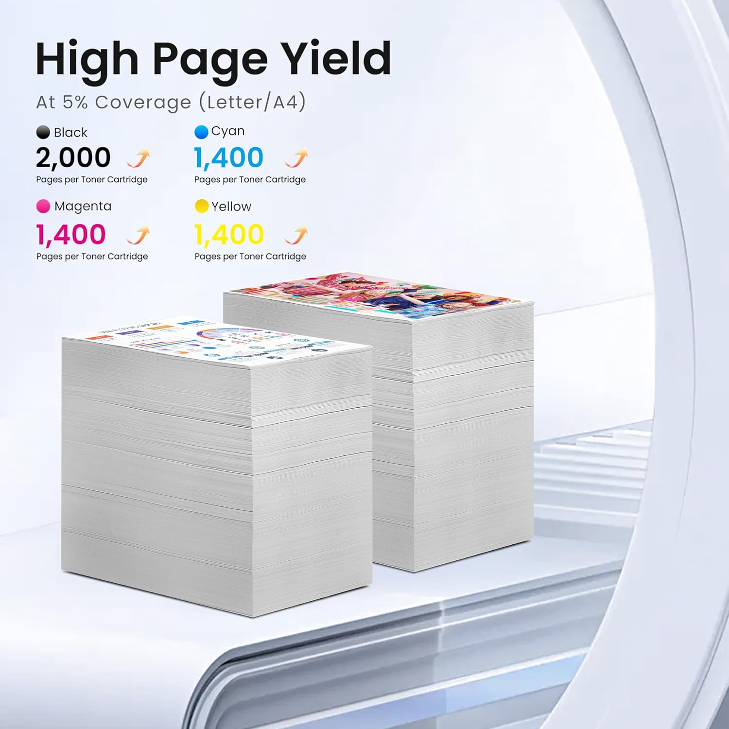GREENBOX Remanufactured 78C10 78C10K0 Toner Cartridge 4-Pack High Yield Replacement for Lexmark 78C10 78C10K0 78C10C0 78C10M0 78C10Y0 Toner for CS421 CS421dn CS521dn CX522ade CS622de CX625ade Printers