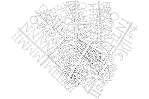 1 Inch Letters for Felt Letter Board - 188 Changeable Plastic Letters,...