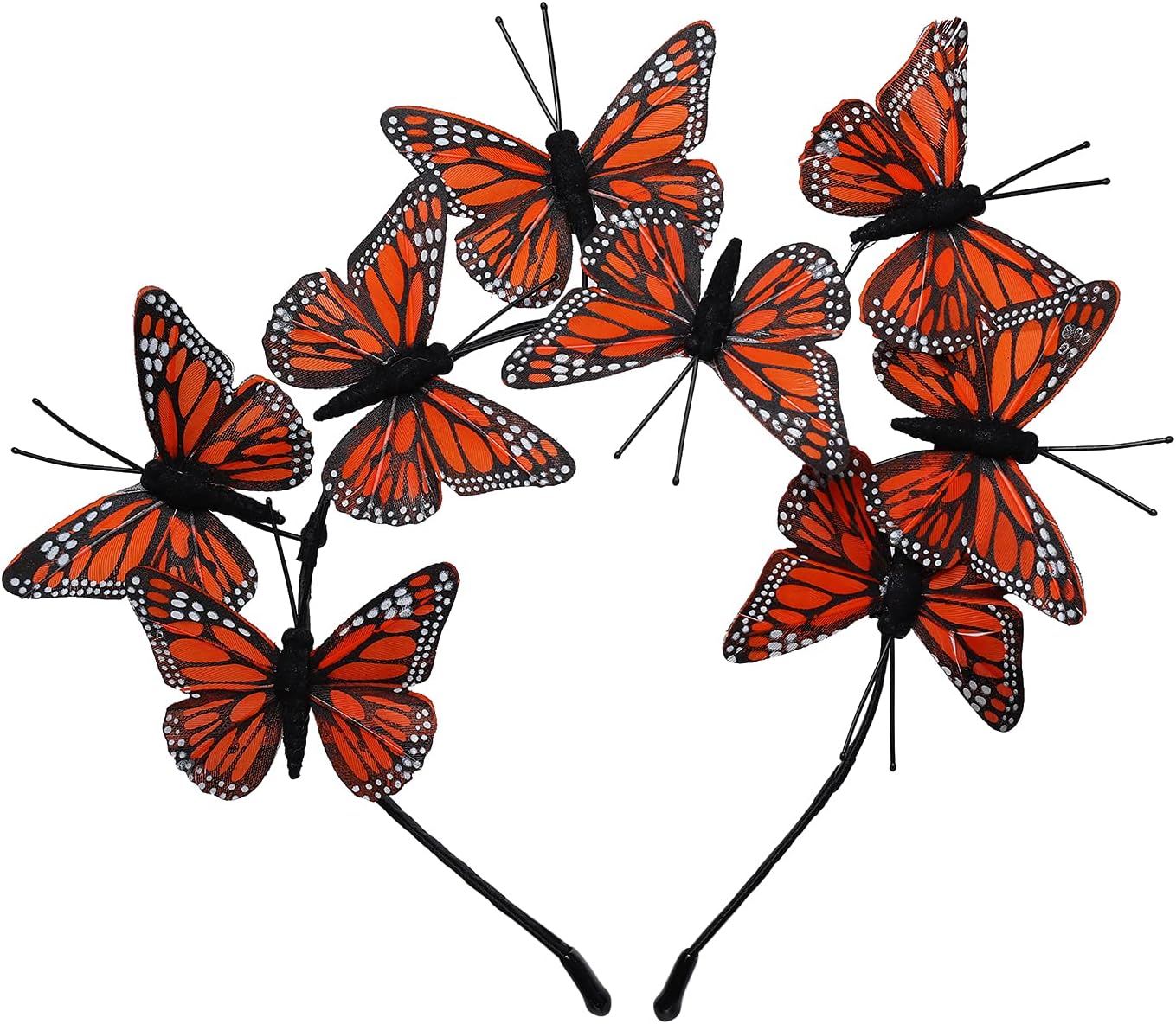 Coucoland Butterfly Fascinator Hat Derby Fascinators Boho Style Headband Butterfly Headpiece - Image 2