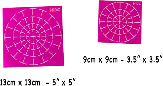 Super Flex Silicone Stencil Set - Dotting Tools - Happy Dotting Company - 2 pc Mandala Stencils - Ideal for Stone Art, Mugs, Bottles