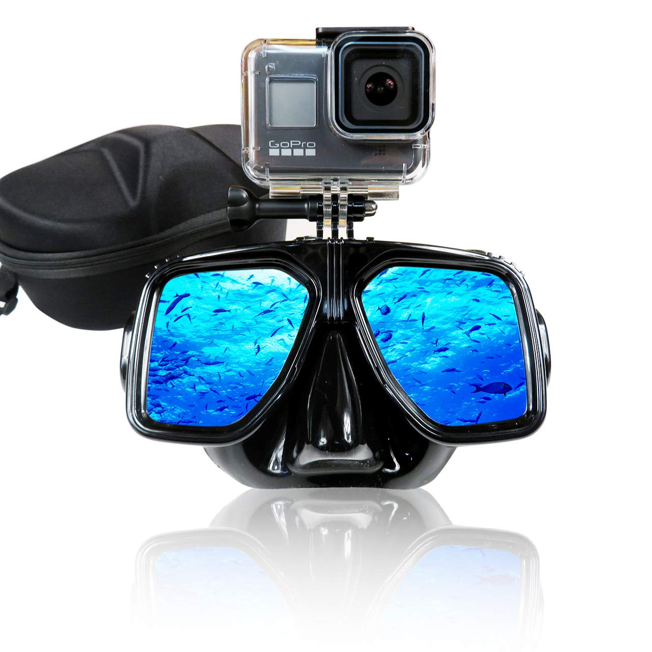 Amazon | NoA カメラマウント 付き ダイビングマスク Box付属 魚突き