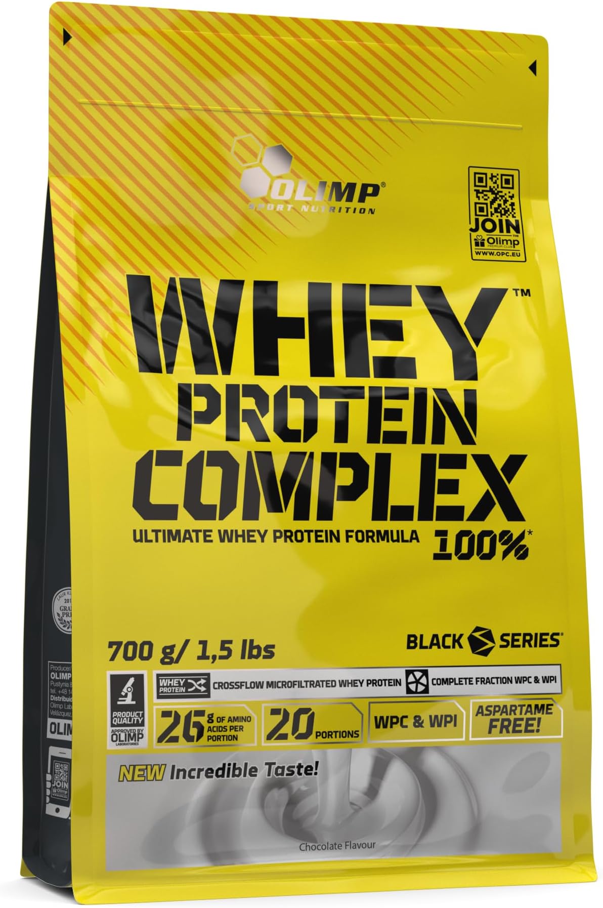Olimp Whey Protein Complex 100 Percent (700 g) - White Chocolate with Raspberry