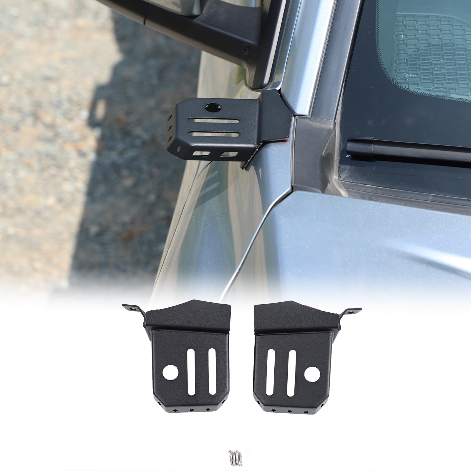 Soporte de antena de zanja y luces LED capó Toyota Tacoma 2024 2025