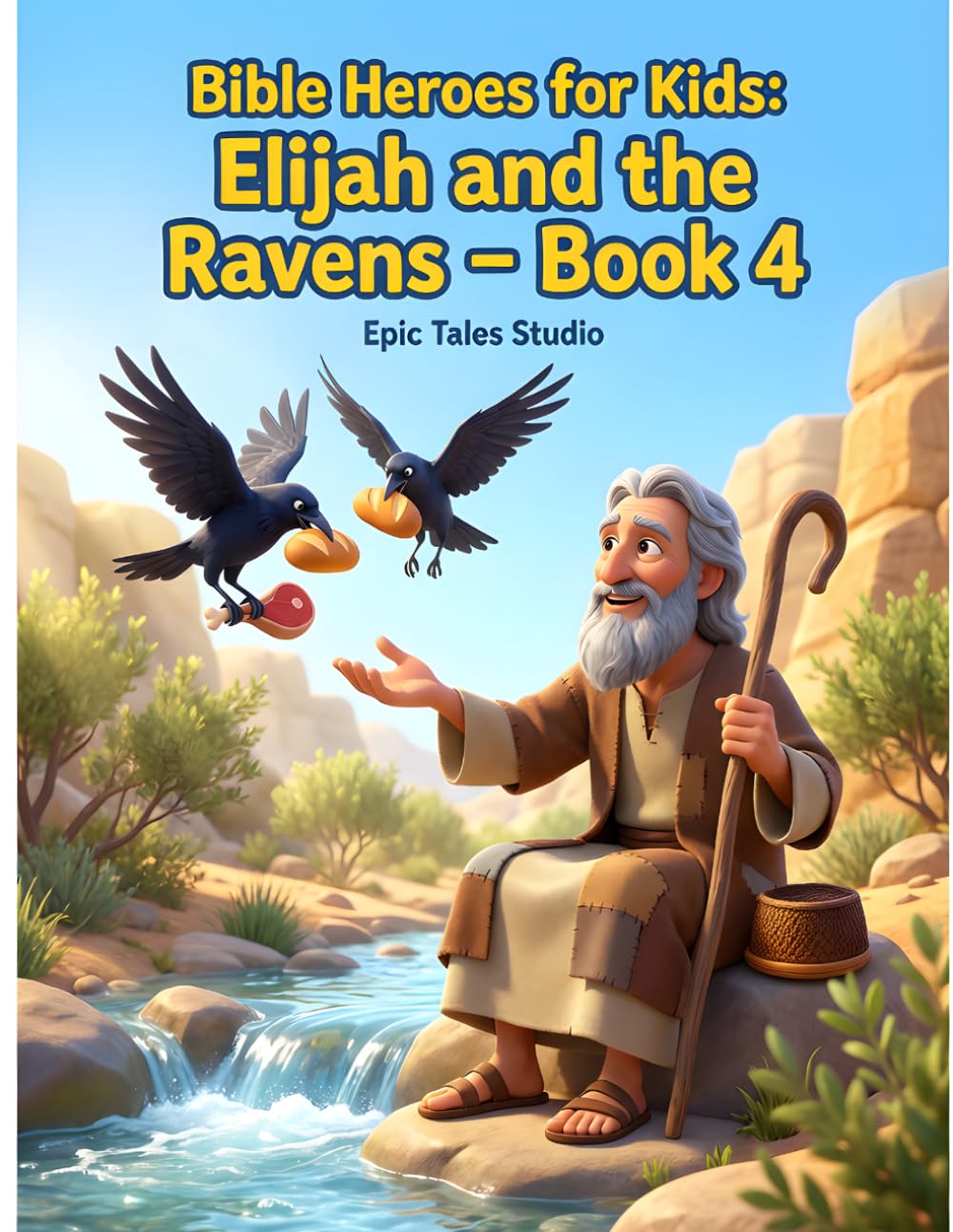 Bible Heroes for Kids: Elijah and the Ravens – Book 4: A Faith-Filled Bible Story About Trusting God and His Provision