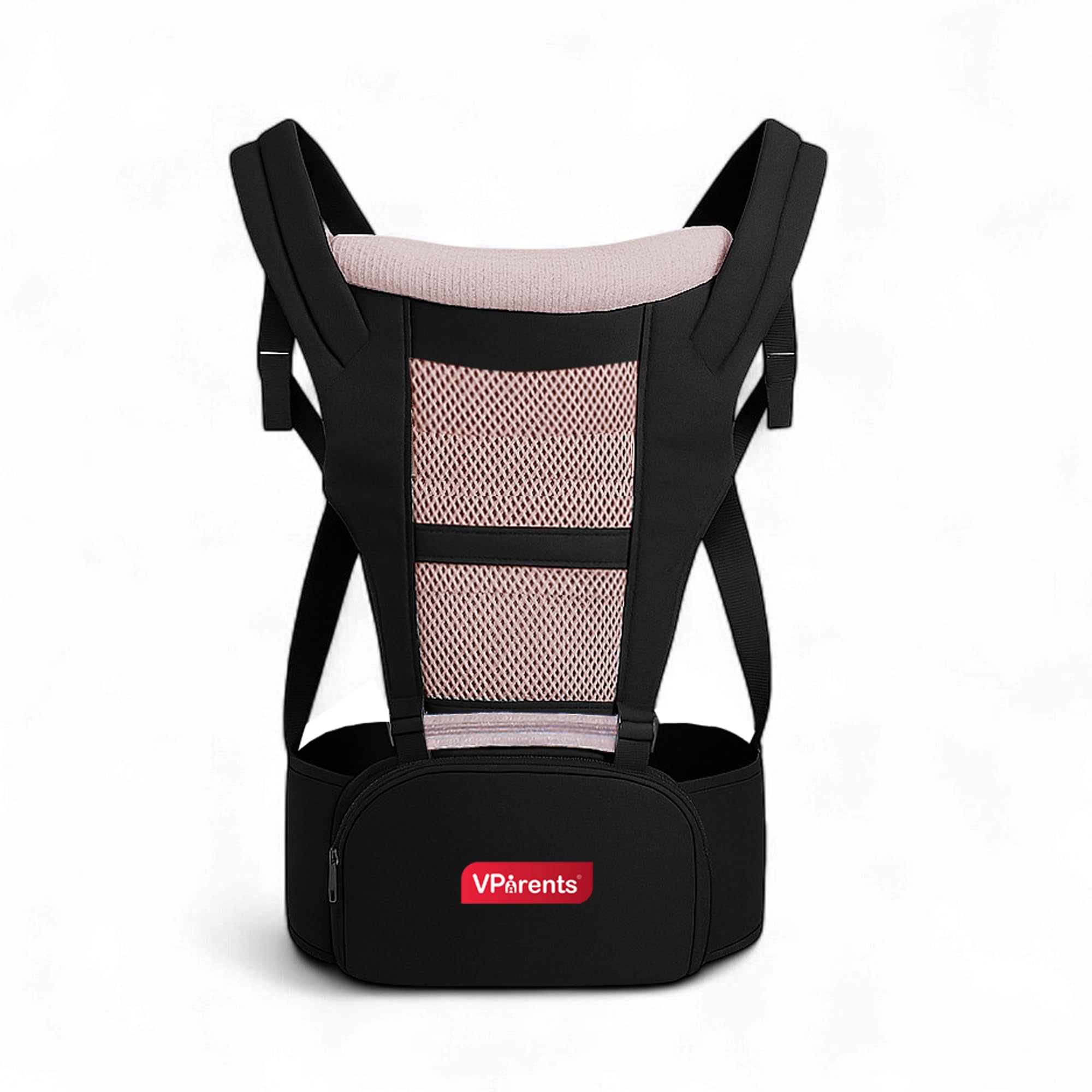 VParents Hip Seat Baby Carrier with 4 Carry Positions, Baby Carrier with Hip seat for 3 to 36 Months Baby, Adjustable New-Born to Toddler Carrier, Max Weight Up to 15 Kgs Royal(Black)-image-18