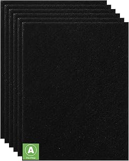 HRF-A300 Pre Filter A Replacement for Honeywell HPA300 Air Purifier, 6 Pack Precut Activated Carbon Pre-Filters Fit for Honeywell Air Purifier Filter Replacement, Compatible with Honeywell Prefilter A