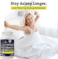 Vista 3 de Fogoro Melatonina 60mg - Quedate dormido más rápido, permanece dormido más tiempo, Dosis alta, 60 unidades (paquete de 2)