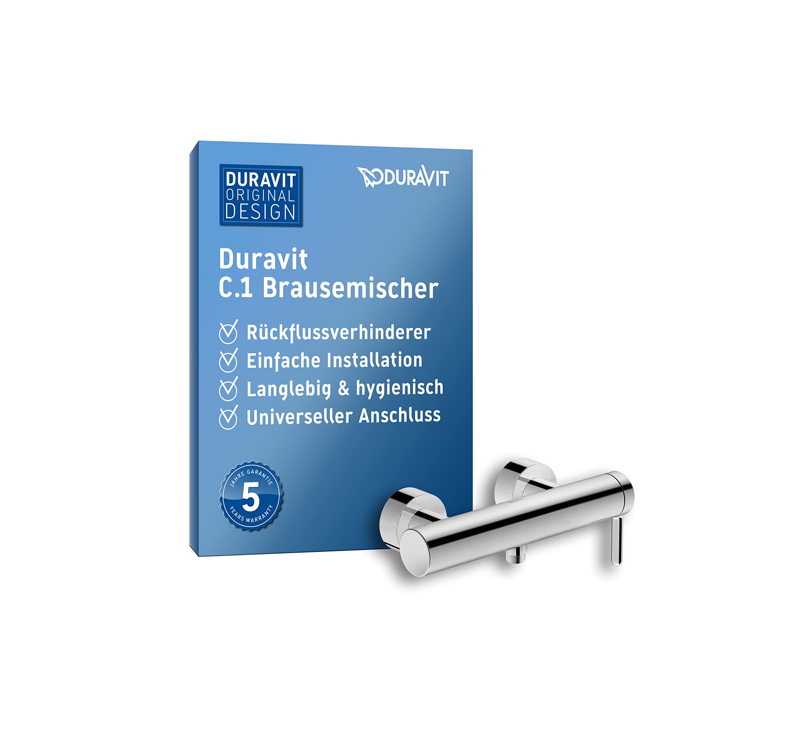 Duravit Einhebel-Brausemischer Aufputz C.1, Chrom