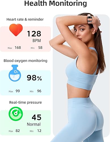 Miniatura 4 de Parsonver Reloj inteligente para teléfonos iOS y Android (respuestahacer llamadas), relojes de pantalla HD para mujeres, reloj de seguimiento de