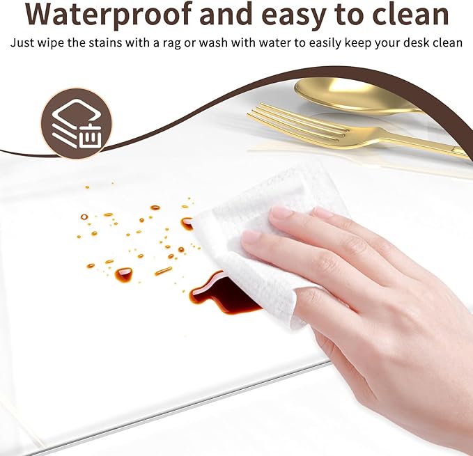 Protector de Escritorio Transparente PVC 35.4x16.9 pulgadas miniatura 3