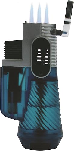 Miniatura 4 de F.e.s.s FESS Trident - Juego de regalo para humidor de cigarros de viaje, impermeable, con 3 sopletescorte en V