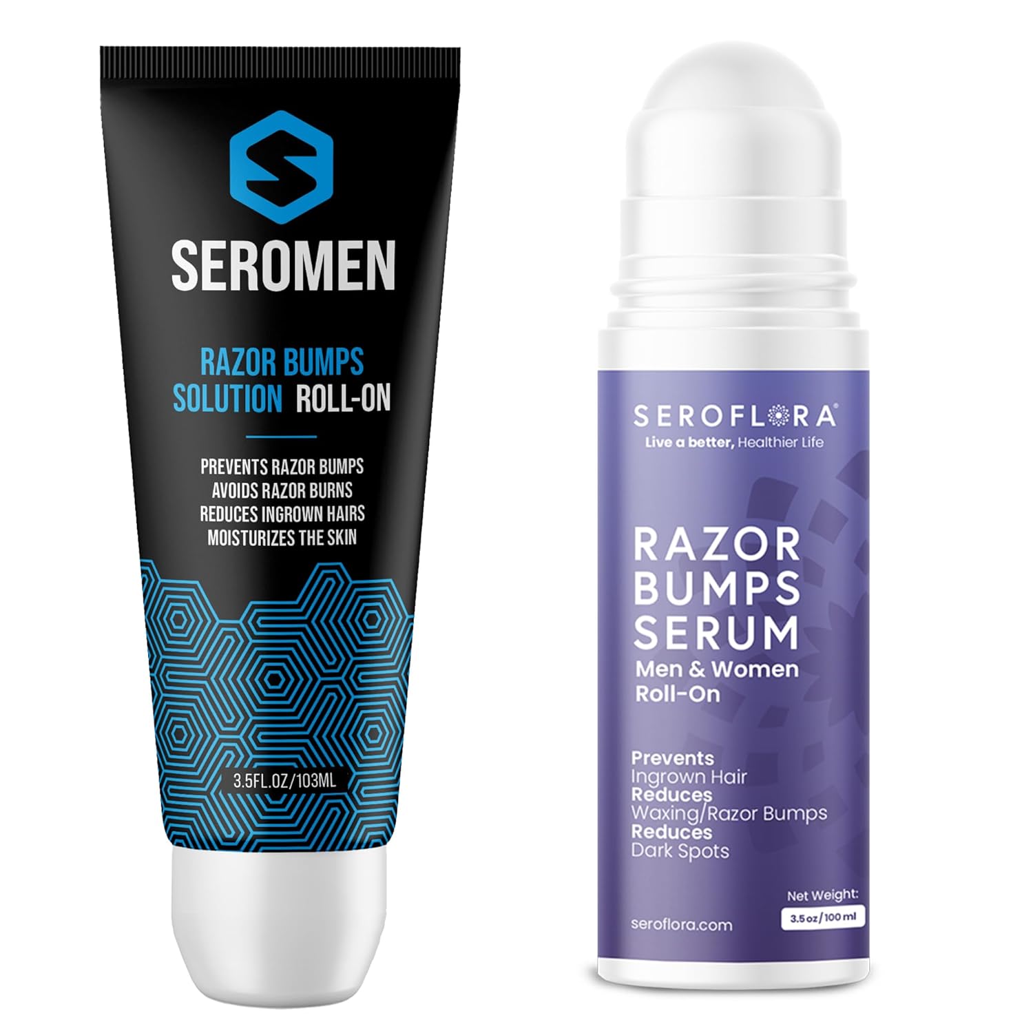 Seroflora Razor Bumps Treatment for Men and Women - Bundle